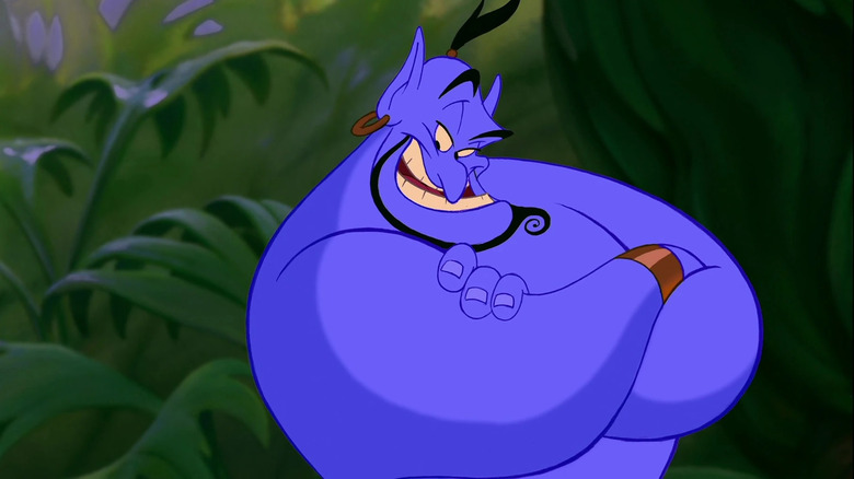 Genie smirking