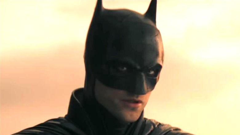 Robert Pattinson dons the Batsuit in The Batman