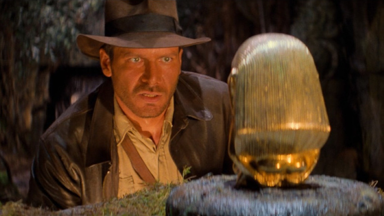 Indiana Jones considering an idol