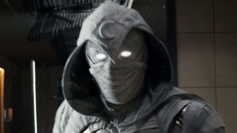 Oscar Isaac dons the Moon Knight suit as Marc Spector in Moon Knight