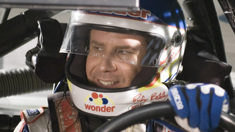 Ricky Bobby behind the wheel in 