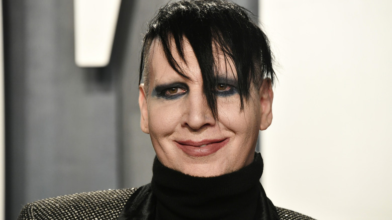 Marilyn Manson smiling