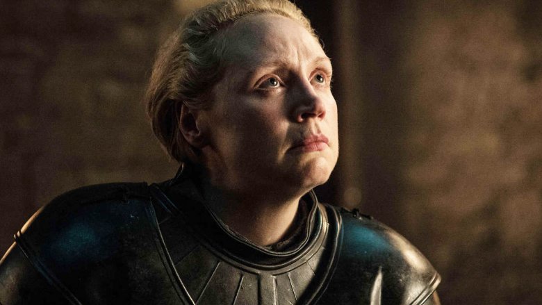 Gwendoline Christie as Brienne of Tarth on Game of Thrones