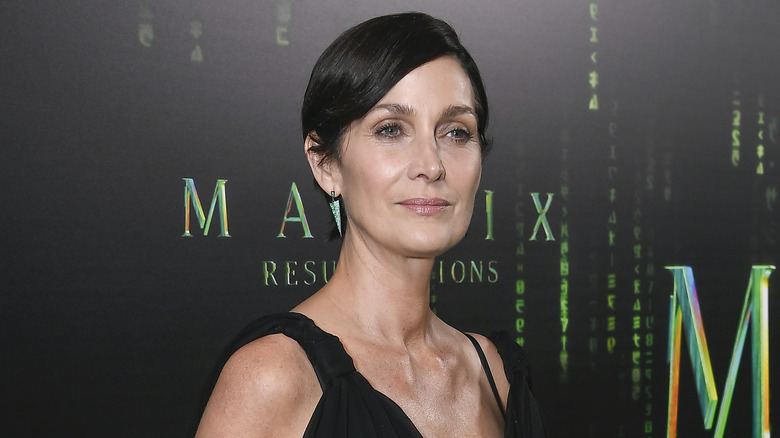 Carrie Anne-Moss looking forward