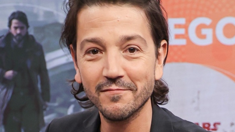 Diego Luna smiling for cameras