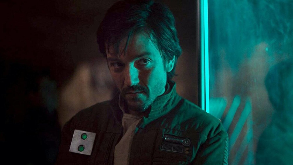 Cassian Andor scowling