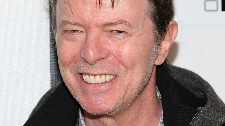 David Bowie at film premiere