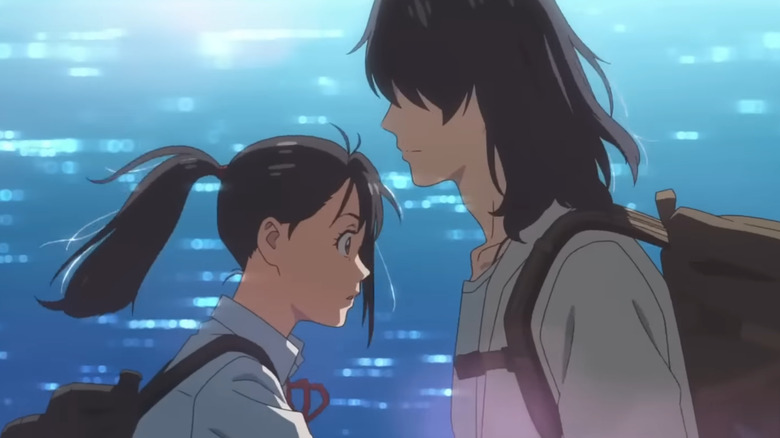 Suzume and Souta cross paths