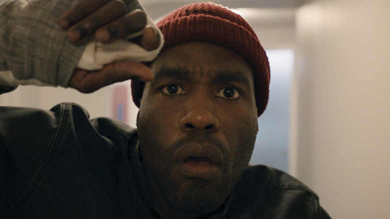 Frightened Yahya Abdul-Mateen II in Candyman