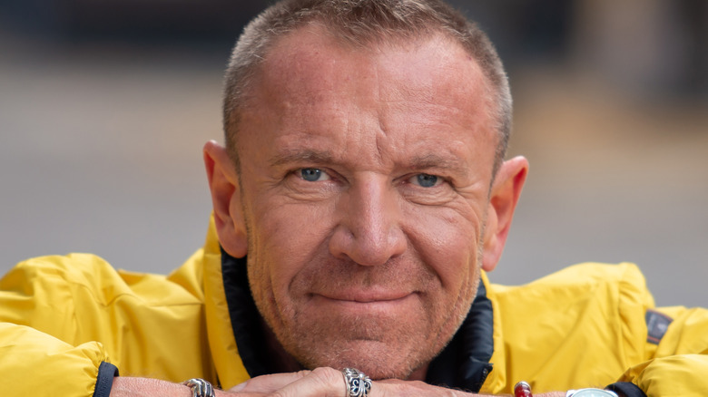 Renny Harlin poses on the Misfits set