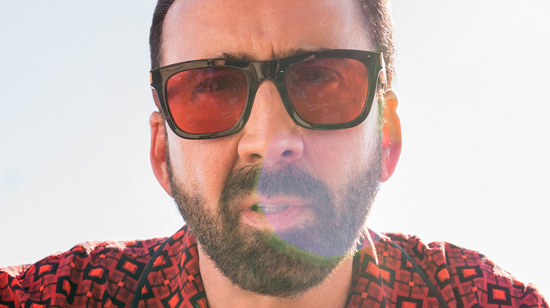 Nicolas Cage wearing sunglasses
