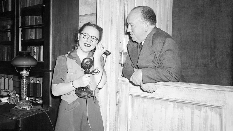 Hitchcock with daughter