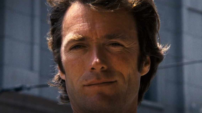 Clint Eastwood mugs for the camera