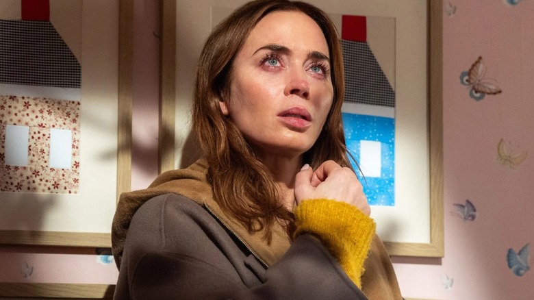 Margaret in her childhood bedroom crying in Disclosure Day