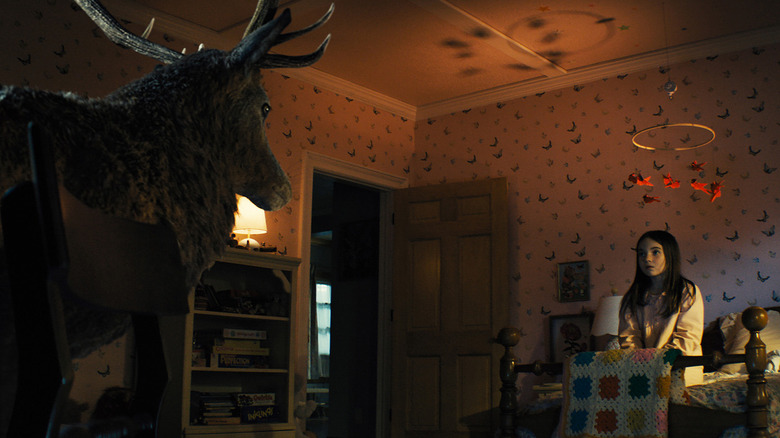 A mysterious deer enters Margaret's bedroom in "Disclosure Day" (2026)
