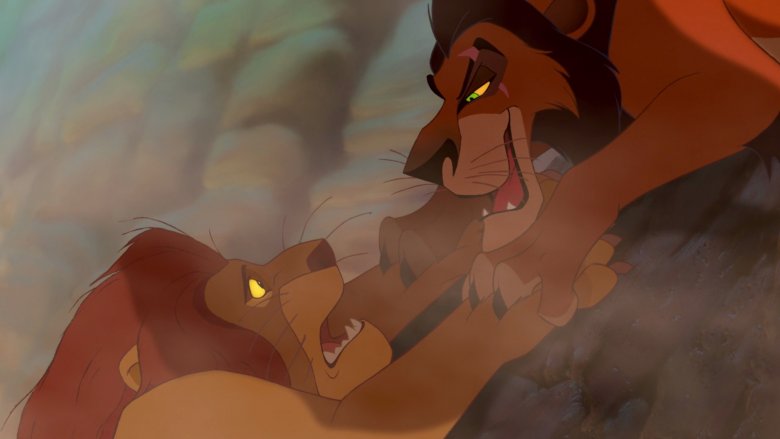 Mufasa and Scar in The Lion King