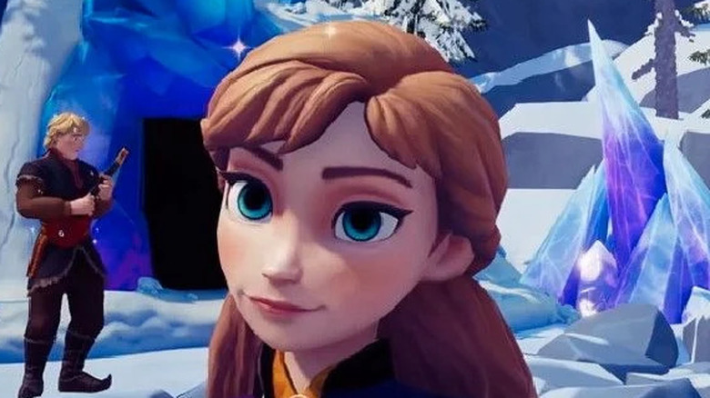 Anna standing frozen valley