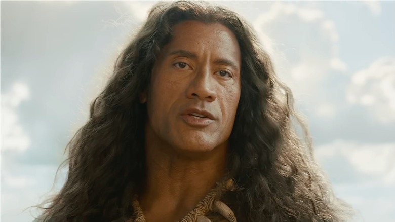 Maui talking in Moana (2026)