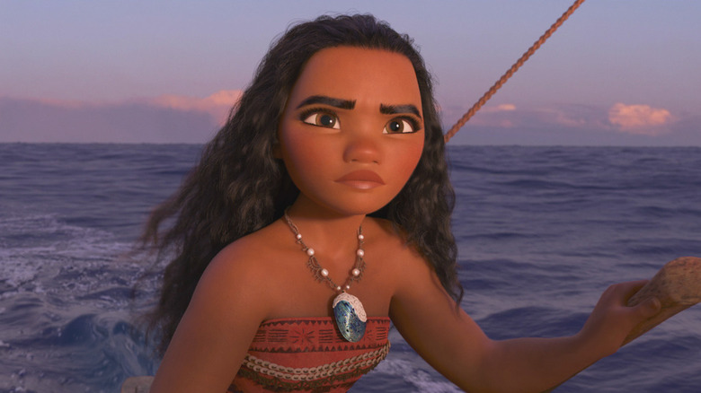 Moana looking sad