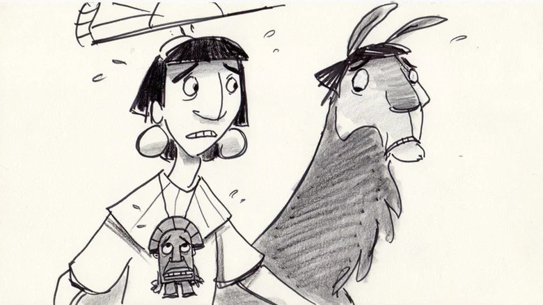 Kuzco and his llama counterpart