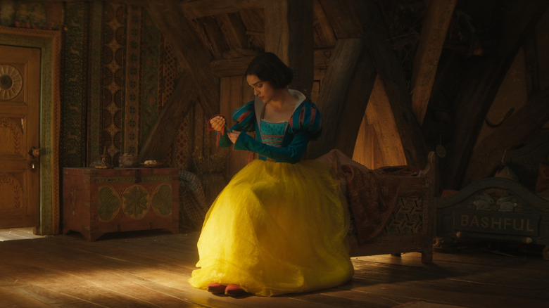 Snow White in the dwarfs cottage