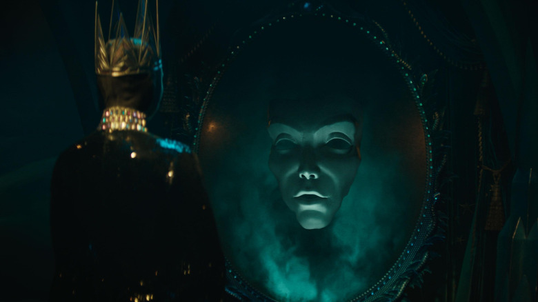 The Magic Mirror talking to The Evil Queen