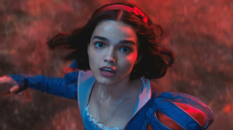 Snow White stuck in the darkened forest