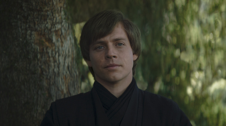 Luke Skywalker sitting quietly on Ossus in The Book of Boba Fett