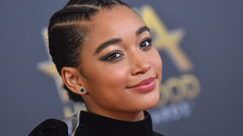 Amandla Stenberg smiling