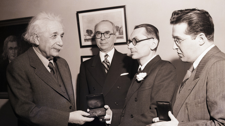 Albert Einstein with Kurt Gödel