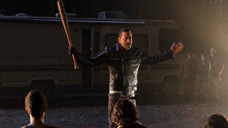 Negan threatens the survivors