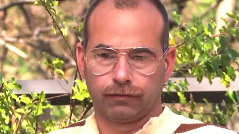 Murr wearing a mustache