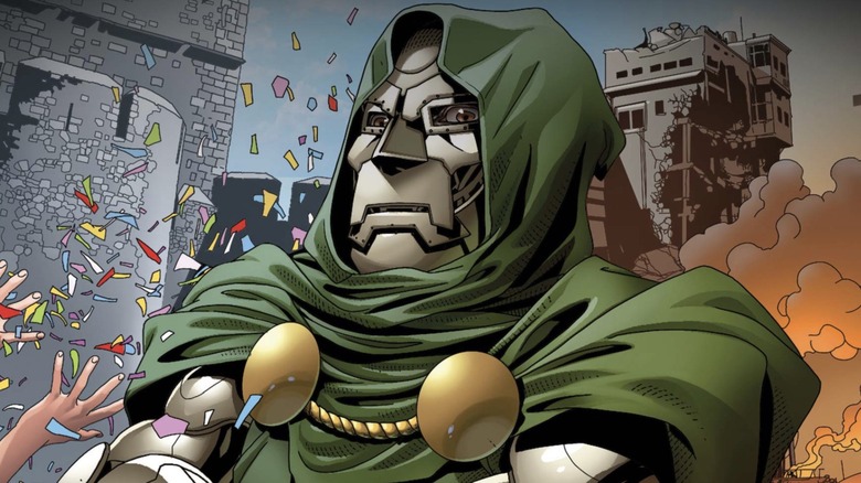 Doctor Doom basking in celebration