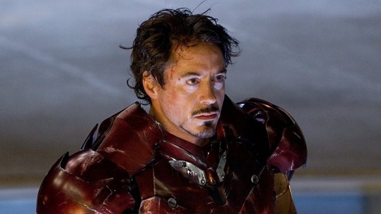 Tony Stark looking serious