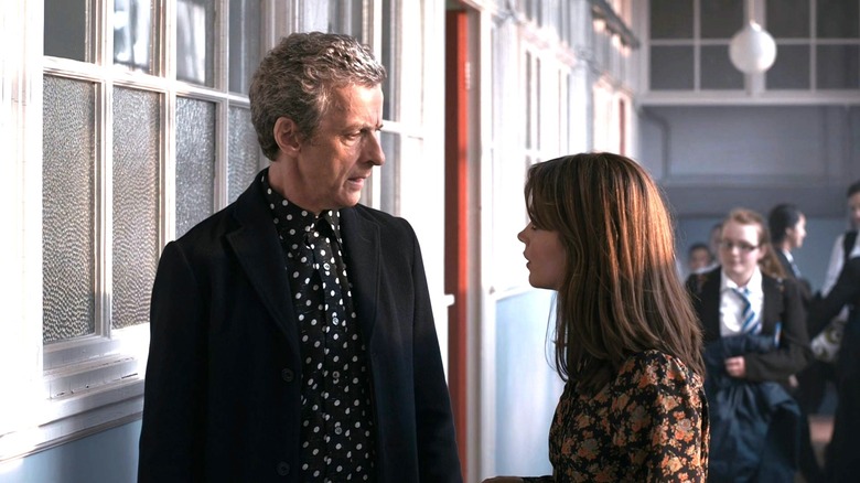 The 12th Doctor talking to Clara on "Doctor Who" (2014)