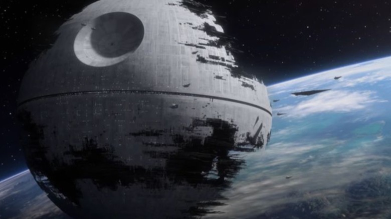 The Death Star above Endor