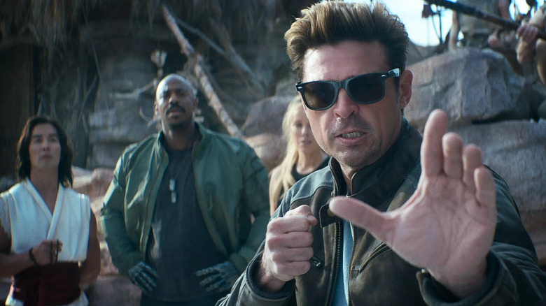 Johnny Cage posing ready to fight Baraka in Mortal Kombat II (2026)