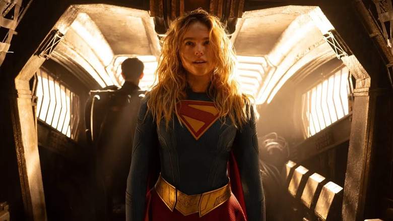 Kara wearing her super suit in Supergirl (2026)