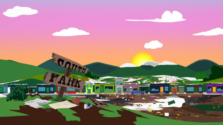 South Park in ruins