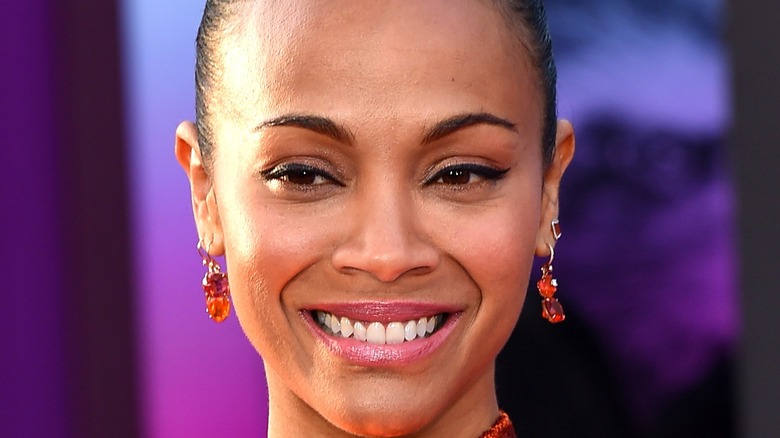 Zoe Saldana smiling