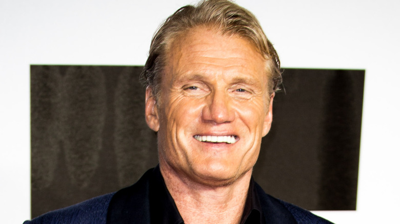 Dolph Lundgren smiling