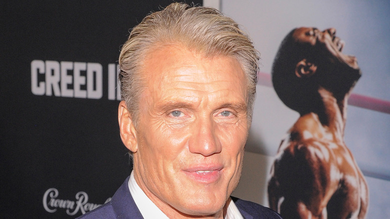 Dolph Lundgren smiling