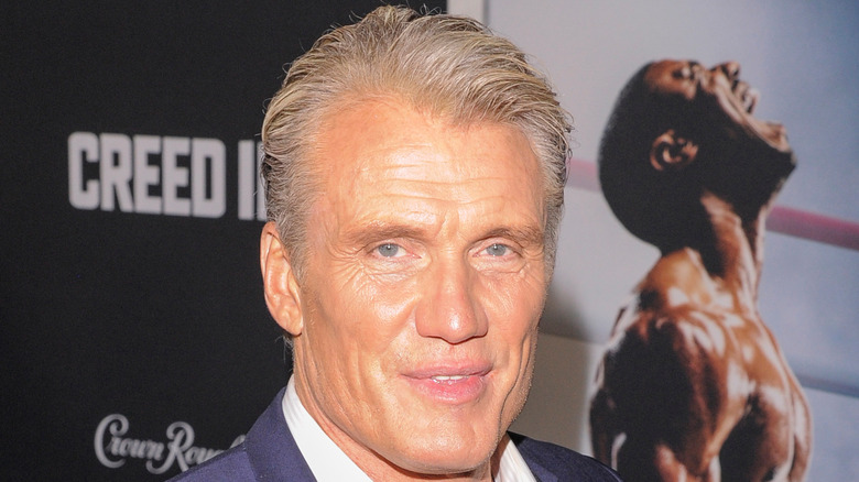 Dolph Lundgren smiling