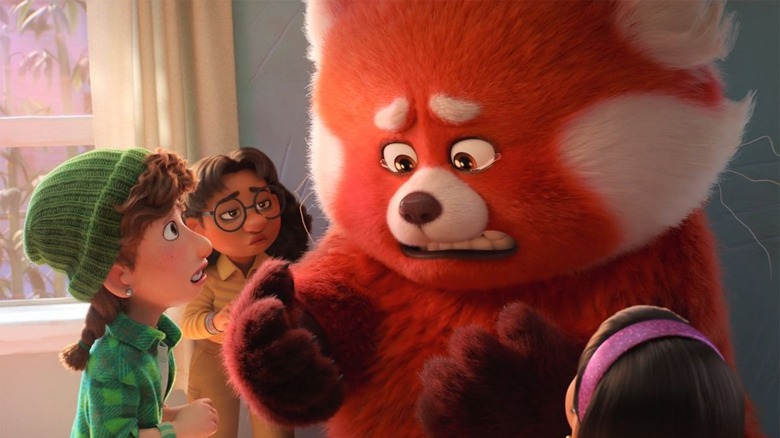 Mei going to her friends