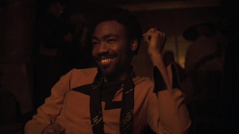 Lando smiling