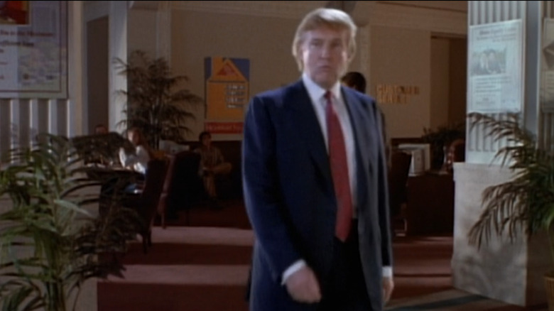Donald Trump at bank