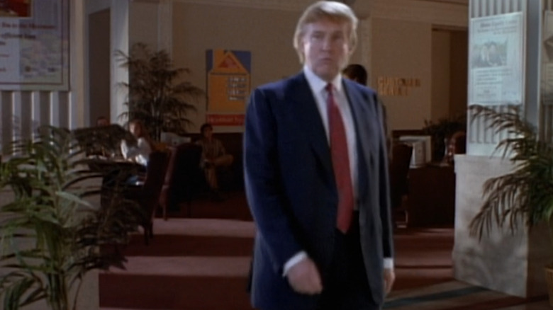 Donald Trump at bank