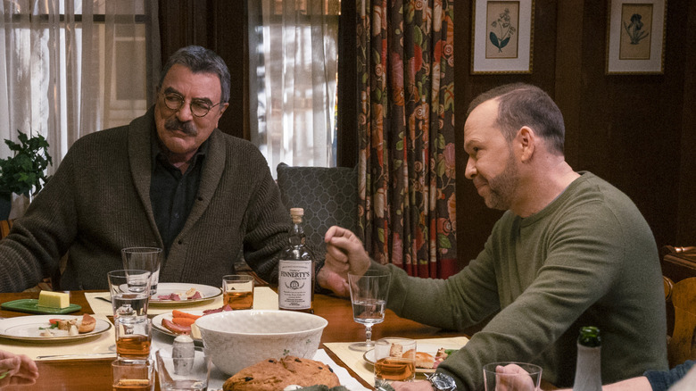 Frank and Danny sitting at table