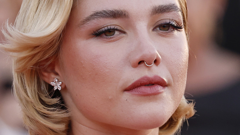 Florence Pugh speaking at the Don't Worry Darling Premiere