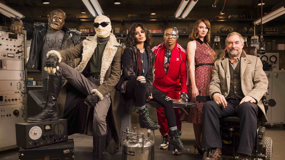 Brendan Fraser, Matt Bomer, Diane Guerrero, Joivan Wade, April Bowlby, and Timothy Dalton on Doom Patrol